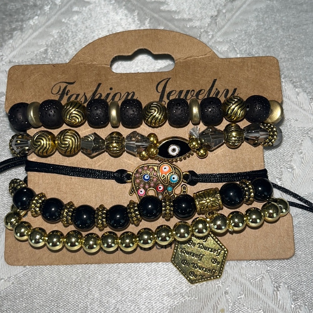 New Boho stackable stretch bracelets.(5)
